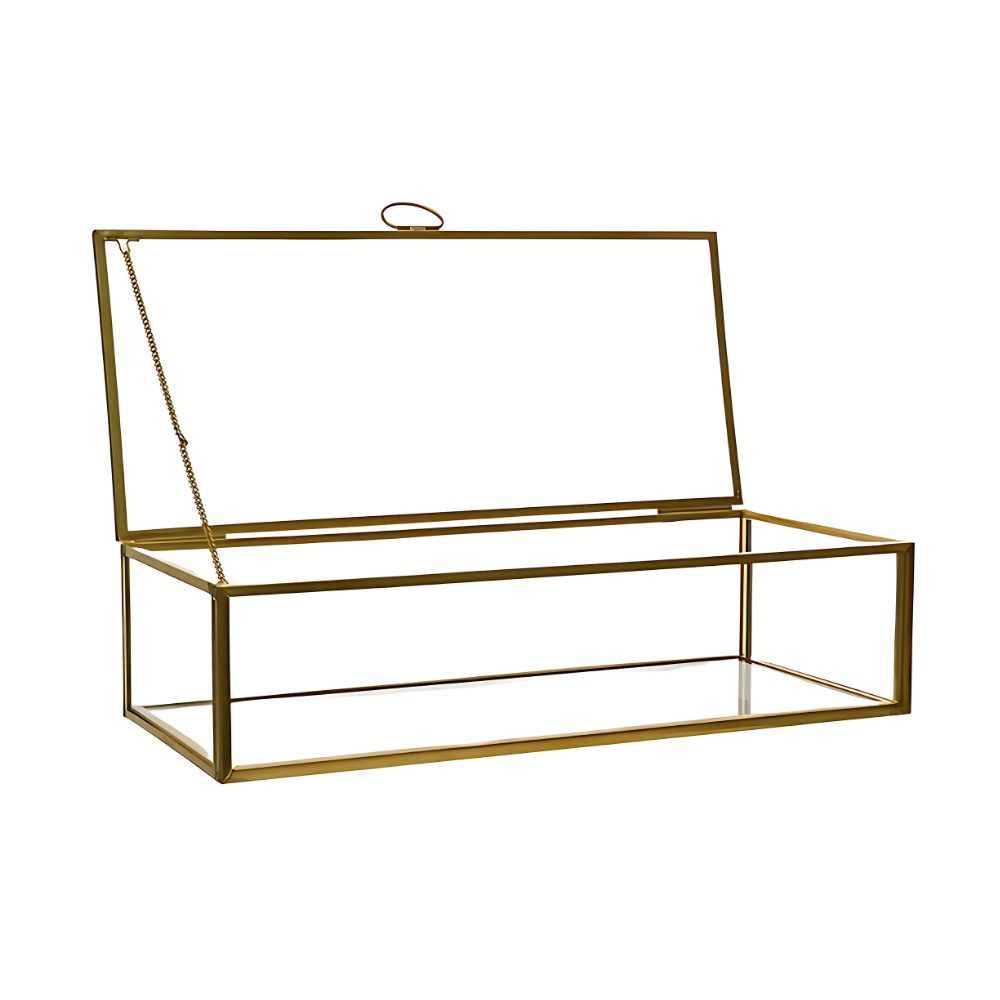 Joyero de vidrio - Alerce