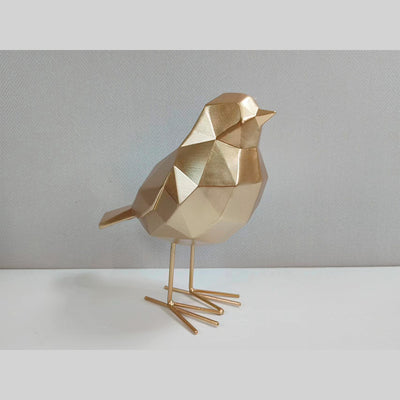 Mirlo - Figura Pájaro Dorado