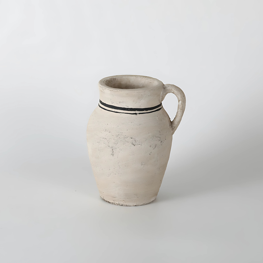 Jarrón Cerámico Asas Terracota - Orbea